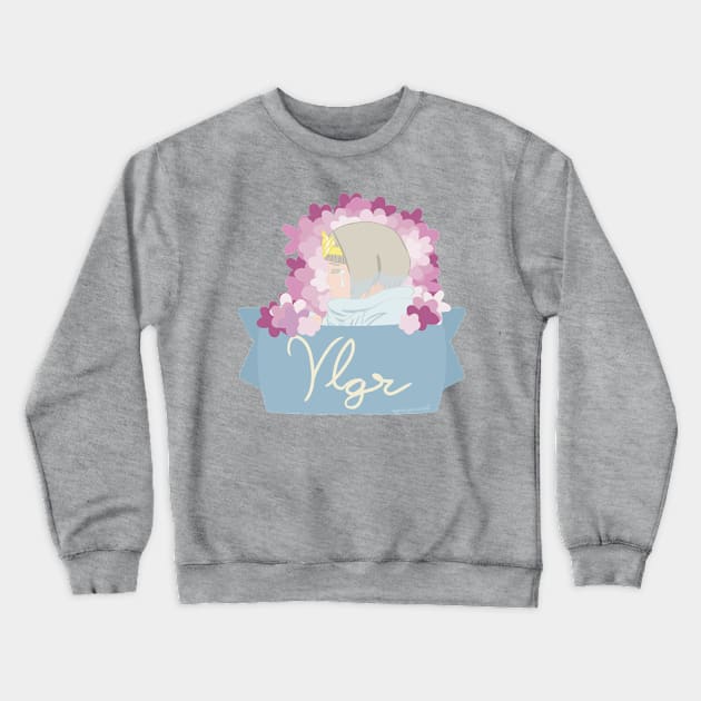 Ylgr Floral Banner Crewneck Sweatshirt by gardeniaresilia